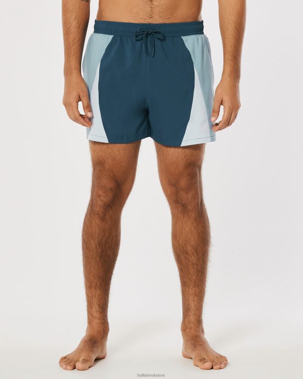 Bottoms Hollister Men Gilly Hicks Swim Trunks 5\\ 488201402 Blue